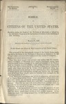 Memorial of Citizens of the United States, Residing within the Limits of the Territory of Minnisota by United States Congress and Senate